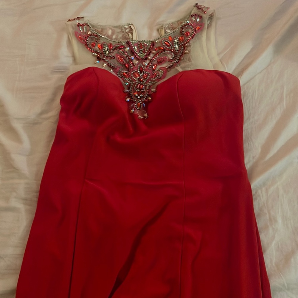 Prom dress with jewels
